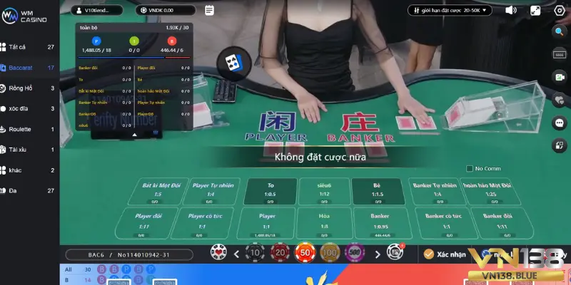 Hướng dẫn cách cá cược tại Live Casino VN138.