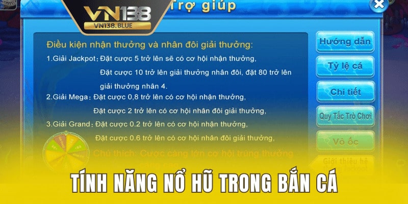 Khám phá tính năng nổ hũ trong game bắn cá