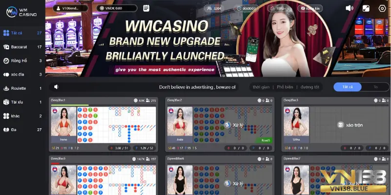 Tổng hợp một số trò Casino hot nhất VN138.